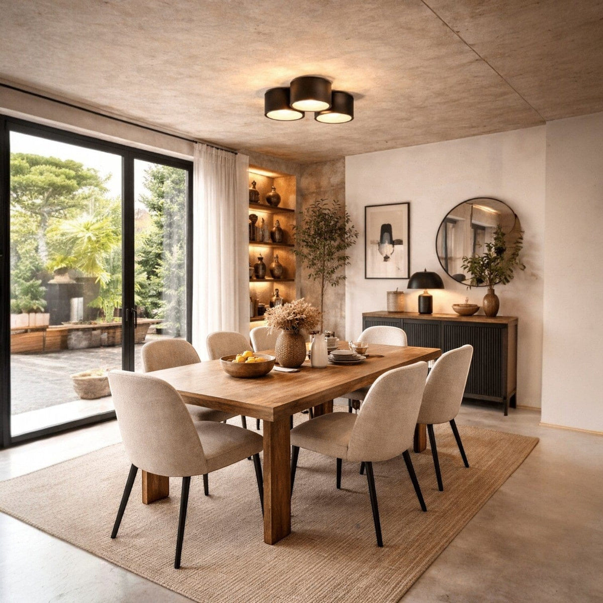 Plafonnier cylindrique - Kiara Plafonnier cylindrique - Kiara Illumine l’intérieur