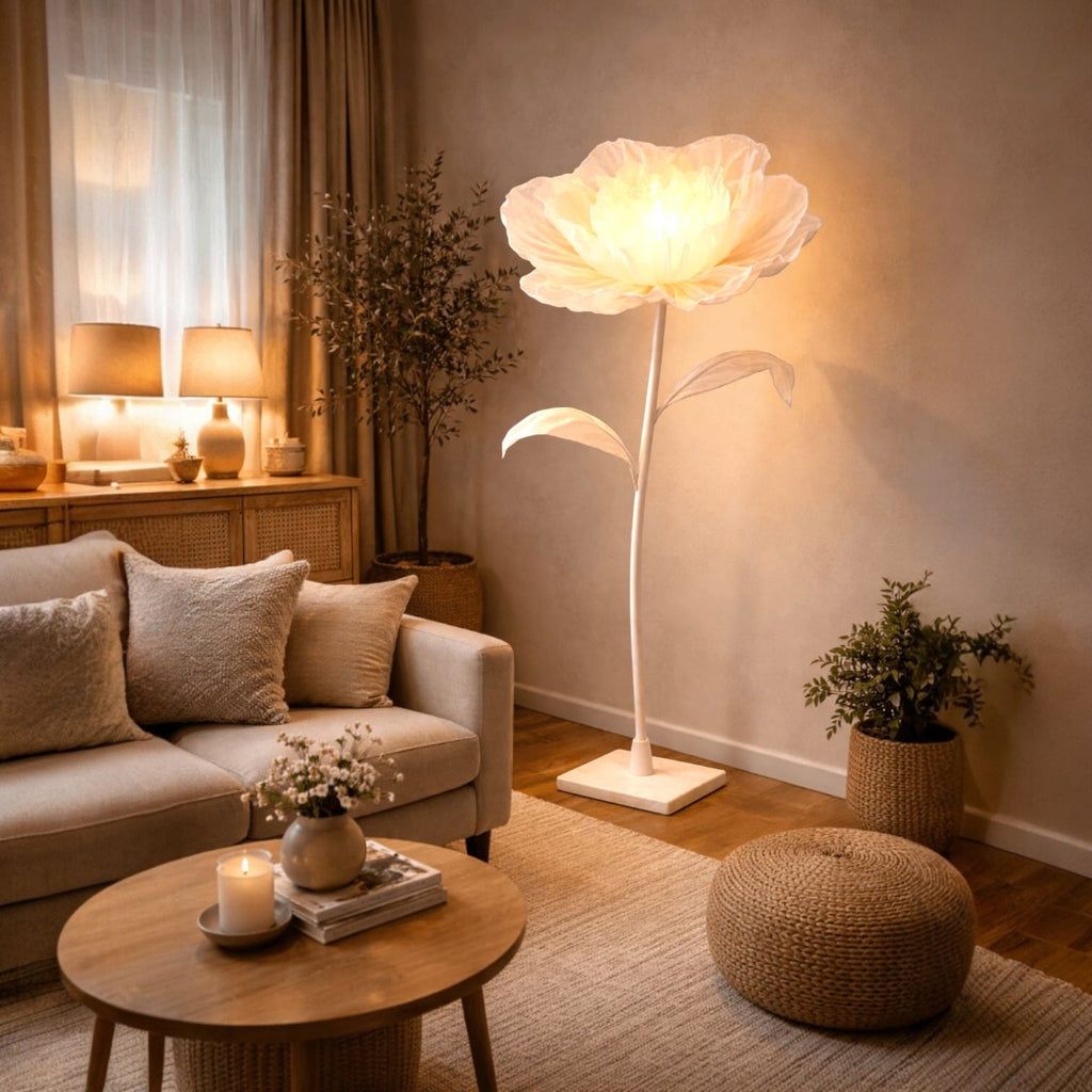 Lampadaire petale de fleur - Lotus Lampadaire petale de fleur - Lotus Faites place au zen