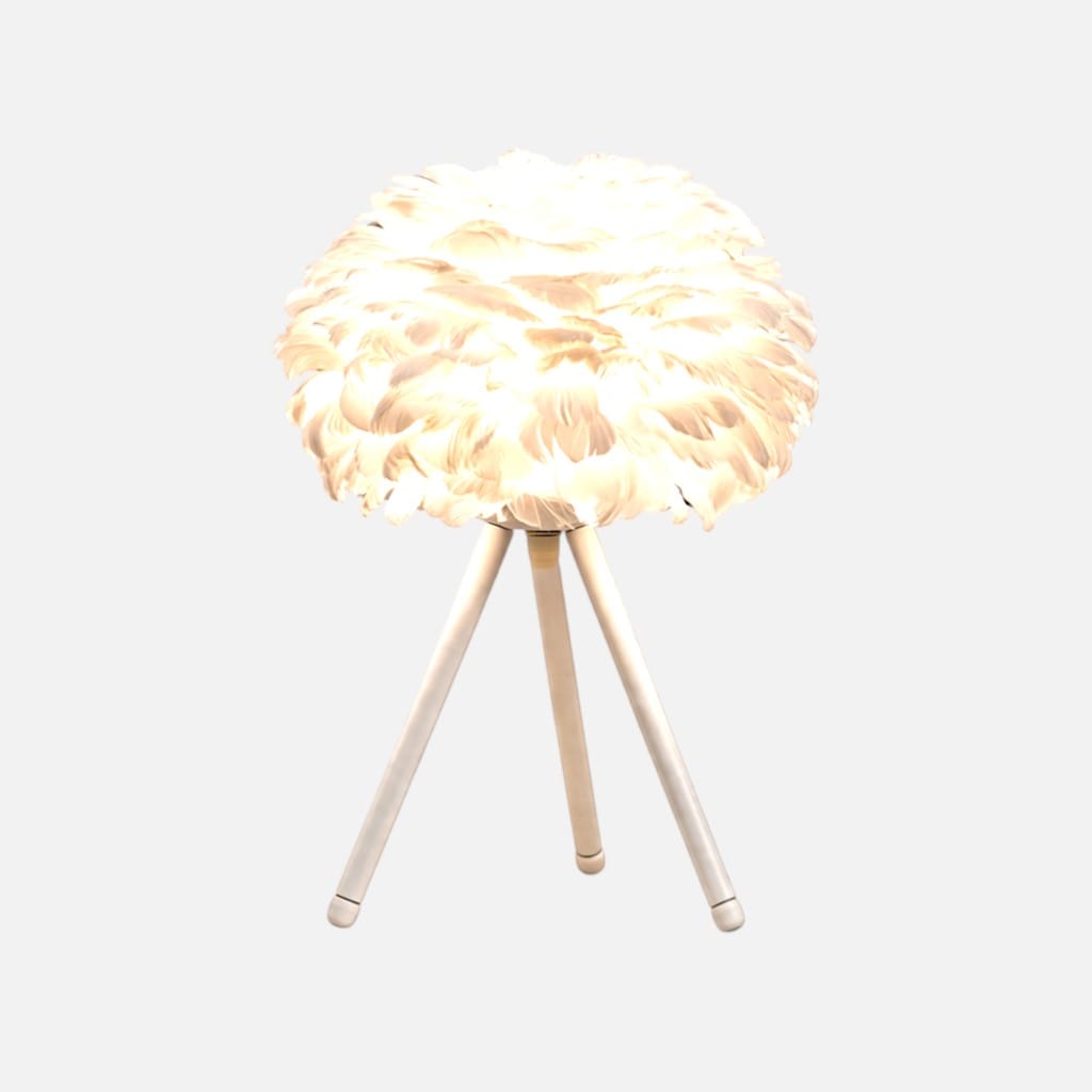 Lampe de table plume - Plumo Lampe de table plume - Plumo Adoptez la lumière plume