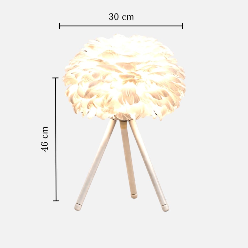 Lampe de table plume - Plumo Lampe de table plume - Plumo Adoptez la lumière plume