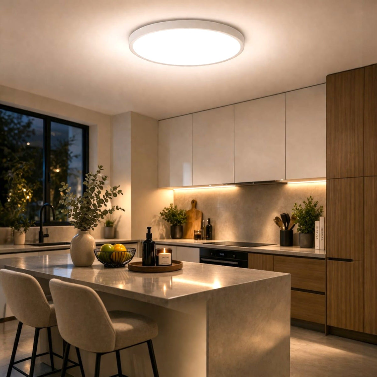 Plafonnier led rond - Evi Plafonnier led rond - Evi Créez une lumière élégante