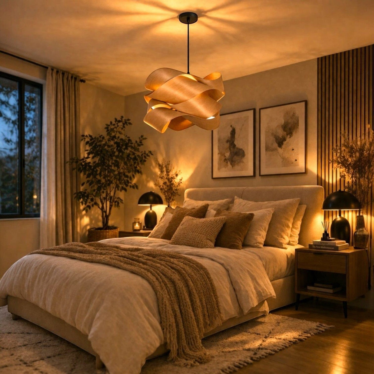 Lustre bois moderne - Boa Lustre bois moderne - Boa