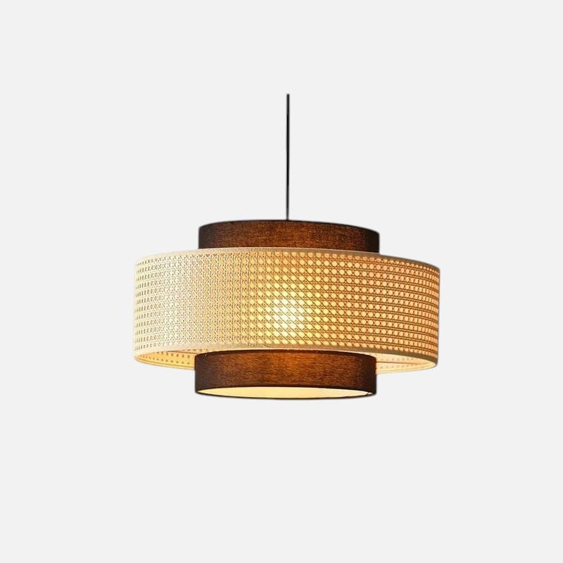 Suspension rotin vintage - Tona Suspension rotin vintage - Tona Illuminez bohème