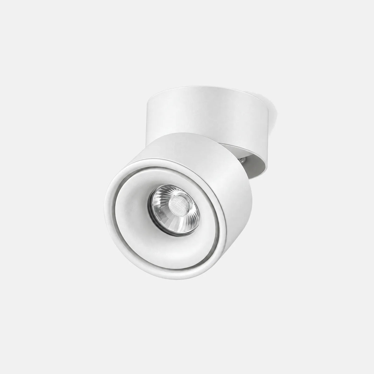 Spot rotatif LED Kols blanc orientable, sur fond uni
