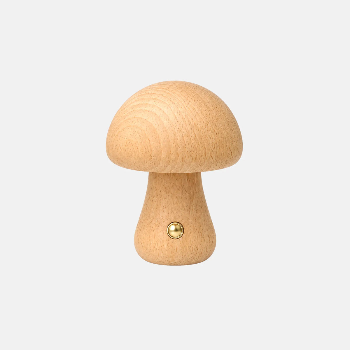 Veilleuse en bois Ruto beige, sur fond uni
